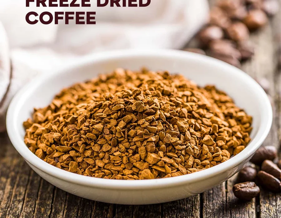Freeze Dried Coffee Powder bulk ingredient and snack product